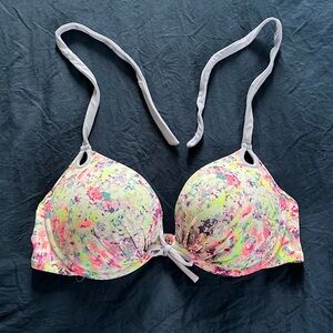 The Victorias Secret gorgeous push-up swimsuit halter top in size 36D